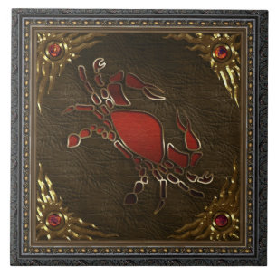 Tierkreis-Fliese - Krebs Fliese