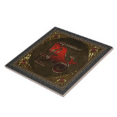 Tierkreis-Fliese - Steinbock Fliese (Seite)