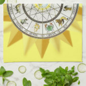 Tierkreis-Geschirrtuch Küchentuch (Gefaltet)