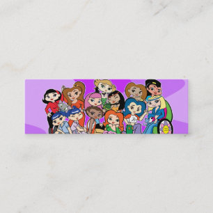 Tierkreis Girlz Gruppen-Visitenkarte Mini Visitenkarte