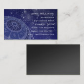 Tierkreis-Horoskop Visitenkarte (Vorne/Hinten)