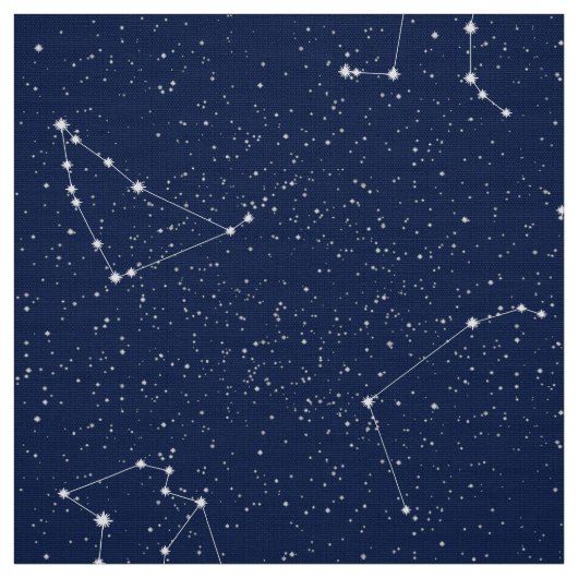 Tierkreis-Konstellationen mit einem dunkelblauen Stoff (Muster)