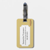 Tierkreis: Krebs, C1350 Gepäckanhänger (Rückseite vertikal)