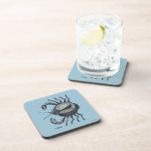 Tierkreis: Krebs in der Farbe Getränkeuntersetzer (Rechte Seite)