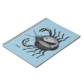 Tierkreis: Krebs in der Farbe Notizblock (Linke Seite)