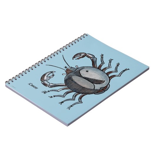 Tierkreis: Krebs in der Farbe Notizblock (Linke Seite)