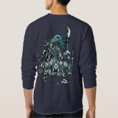 Tierkreis-Krieger: Jahr des Hahns, Krieger ziehen Sweatshirt (Rückseite)