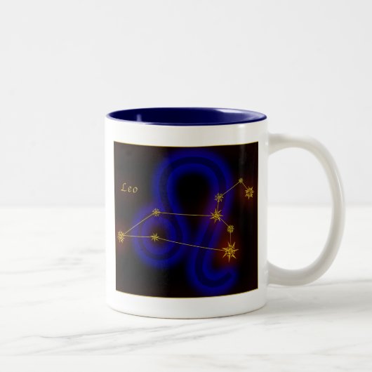 Tierkreis - Löwe Zweifarbige Tasse (Rechts)