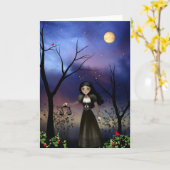 Tierkreis-Mädchen-Gruß-Karte - Waage Karte (Gelbe Blume)