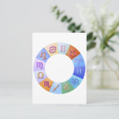 Tierkreis-Ring Postkarte (Stehend Vorderseite)