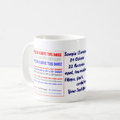 Tierkreis Skorpion-ähnliche 2 nicht RIESIG Kaffeetasse (Vorderseite Links)