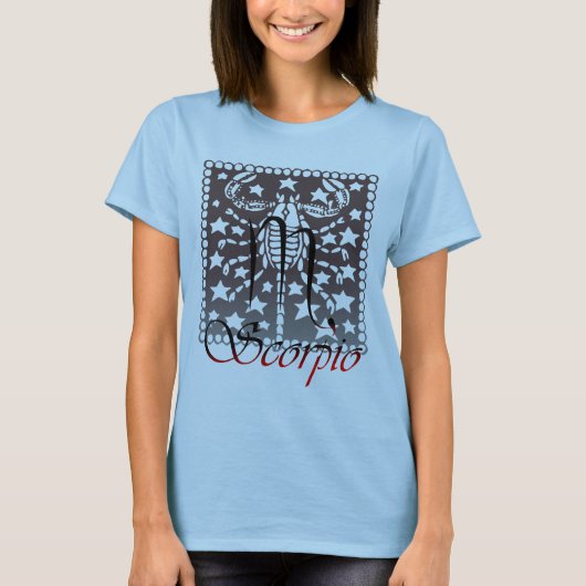 Tierkreis-Skorpions-Spitze T-Shirt (Vorderseite)