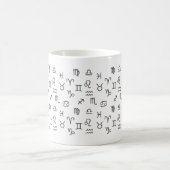 Tierkreis-Symbol-Tasse Kaffeetasse (Mittel)