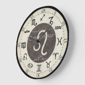 Tierkreis-Uhr - Löwe Große Wanduhr (Winkel)