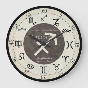 Tierkreis-Uhr - Schütze Große Wanduhr