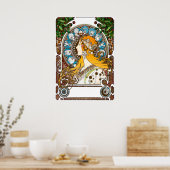 Tierkreis von Alphonse Mucha Poster (Küche)