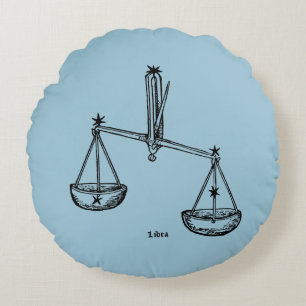 Tierkreis: Waage, 1482 Rundes Kissen