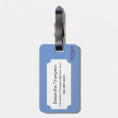 Tierkreis: Waage in der Farbe Gepäckanhänger (Rückseite vertikal)