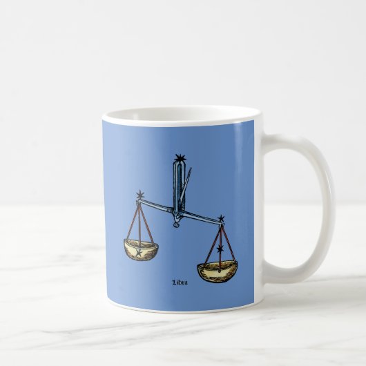 Tierkreis: Waage in der Farbe Kaffeetasse (Rechts)