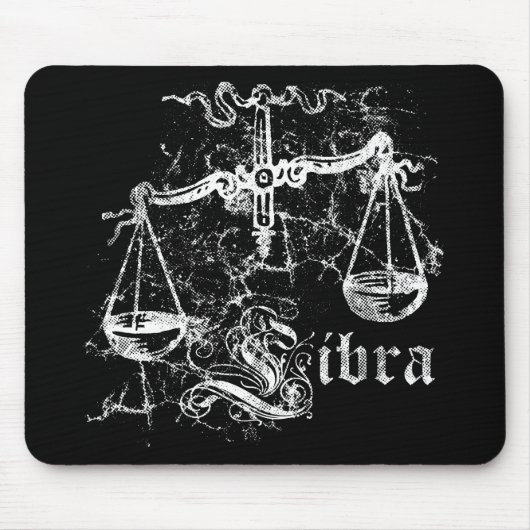 Tierkreis-Waage Mousepad (Vorne)