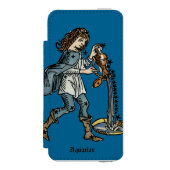 Tierkreis: Wassermann, 1482 Incipio iPhone Geldbeutel-Hülle (Folio Vorderseite)