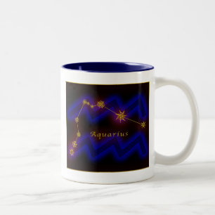Tierkreis - Wassermann Zweifarbige Tasse