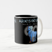 TIERKREIS-WIDDER ZWEIFARBIGE TASSE (VorderseiteRechts)