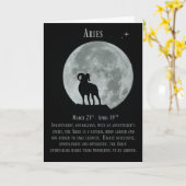 Tierkreis-Zeichen des Widders, die Karte (Gelbe Blume)