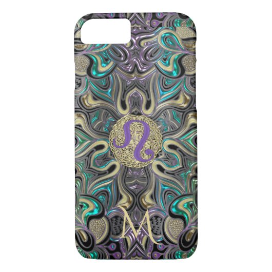 Tierkreis-Zeichen-Löwe-Mandala Case-Mate iPhone Hülle (Rückseite)