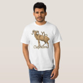 Tierkreis-Zeichen-Steinbock-Symbol T-Shirt (Vorne ganz)