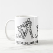 Tierkreis-Zeichen-Tasse: Wassermann Kaffeetasse (Links)