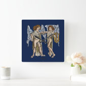 Tierkreis: Zwillinge, 1482 Quadratische Wanduhr (Zuhause)