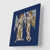 Tierkreis: Zwillinge, 1482 Quadratische Wanduhr (Winkel)