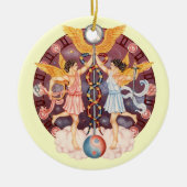 Tierkreis-Zwillinge - fertigen Sie es besonders Keramik Ornament (Vorne)