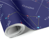 Tierkreissternbild Waage Geschenkpapier (Rolleneckpunkt)