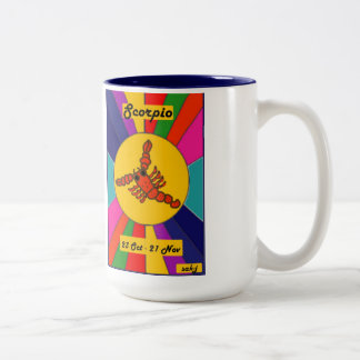 Tierkreissun-Tasse - Skorpion Zweifarbige Tasse