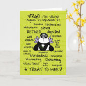 Tierkreiswortkarten - Jungfrau Karte (Gelbe Blume)