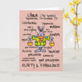 Tierkreiswortkarten - Waage Karte (Gelbe Blume)