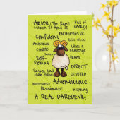 Tierkreiswortkarten - Widder Karte (Gelbe Blume)