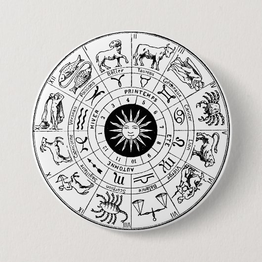 Tierkreiszeichen Button (Vorderseite)