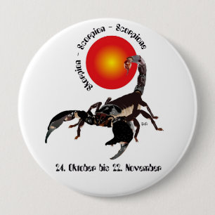 Tierkreiszeichen für Skorpion Button