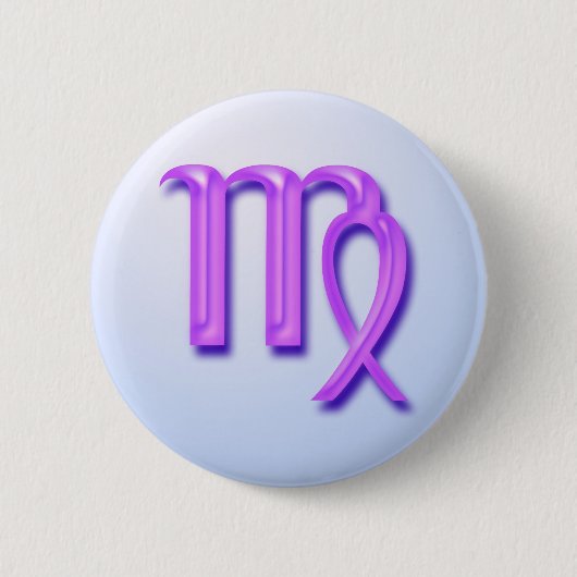 Tierkreiszeichen Jungfrau Button (Vorderseite)