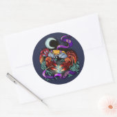 Tierkreiszeichen Runder Aufkleber (Umschlag)