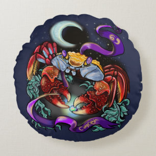 Tierkreiszeichen Rundes Kissen
