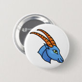 Tierkreiszeichen Steinbock Button (Vorne & Hinten)