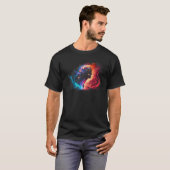 Tierkreiszeichen Sternbild Nachthimmel T-Shirt (Vorne ganz)