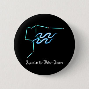 Tierkreiszeichen Wassermann-Taste Button
