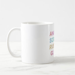 Tierkruben und Gummihandschuhe Kaffeetasse