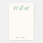 Tierkrümelparade Kid's Post-it - Minte Klebezettel (Vorderseite)