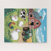 Tierleben auf dem Bauernhof Puzzle (Horizontal)